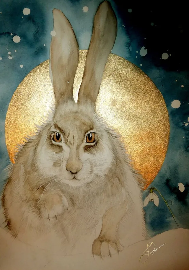 Brigid's Moonlit Hare